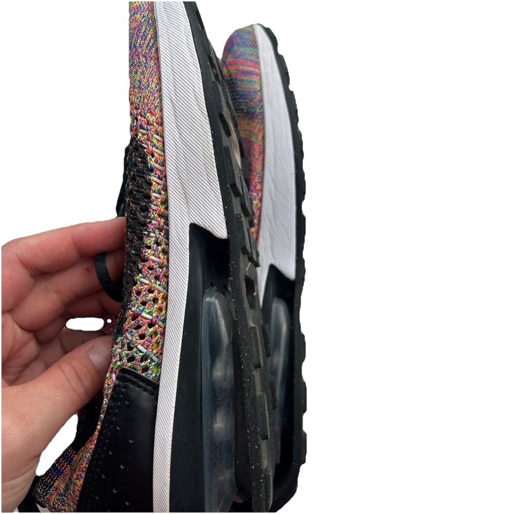Nike Men's Size 8 Air Max Flyknit Racer Multicolor Shoes Sneakers Trainers - Picture 9 of 10